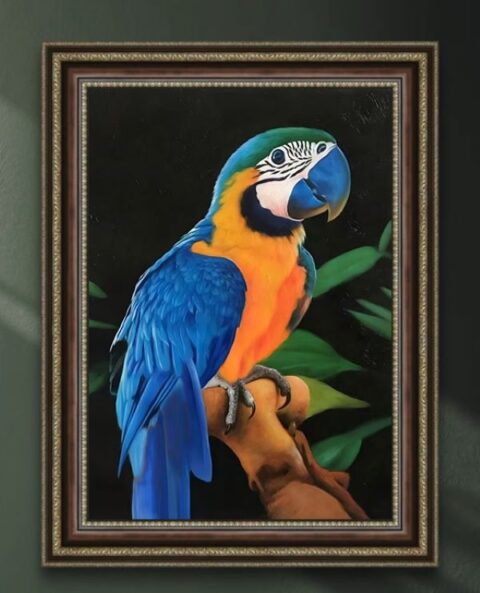 Bird Portraits Oil Painting Custom from Photos