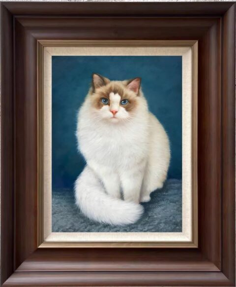 Cat Portraits Oil Painting Custom from Photos