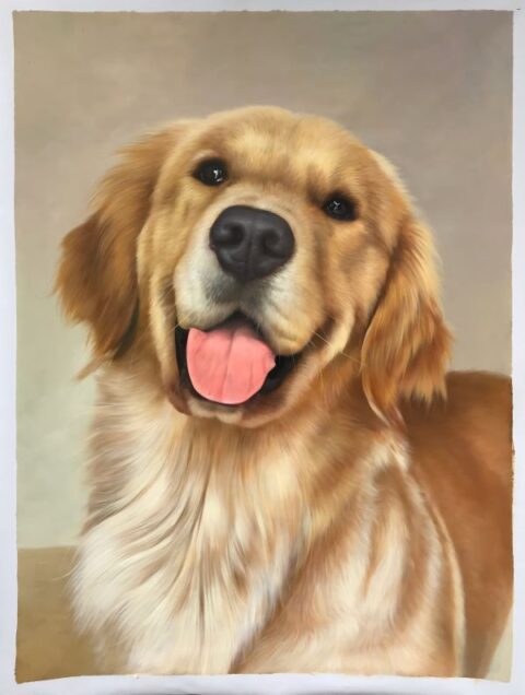 Dog Portraits Oil Painting Custom from Photos