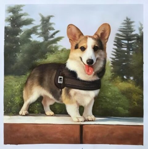 Dog Portraits Oil Painting Custom from Photos