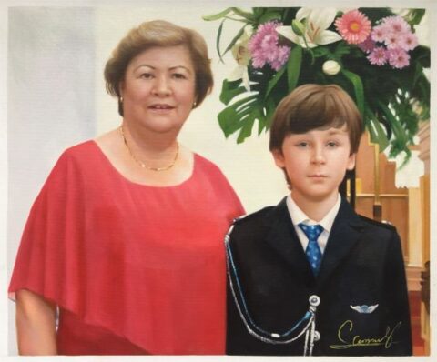 Family Portraits Oil Painting Custom from Your Photos