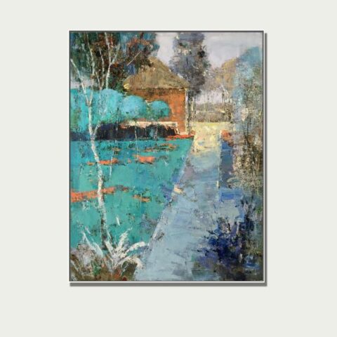 Landscape & Architecture Abstract Oil Painting Custom from Photos